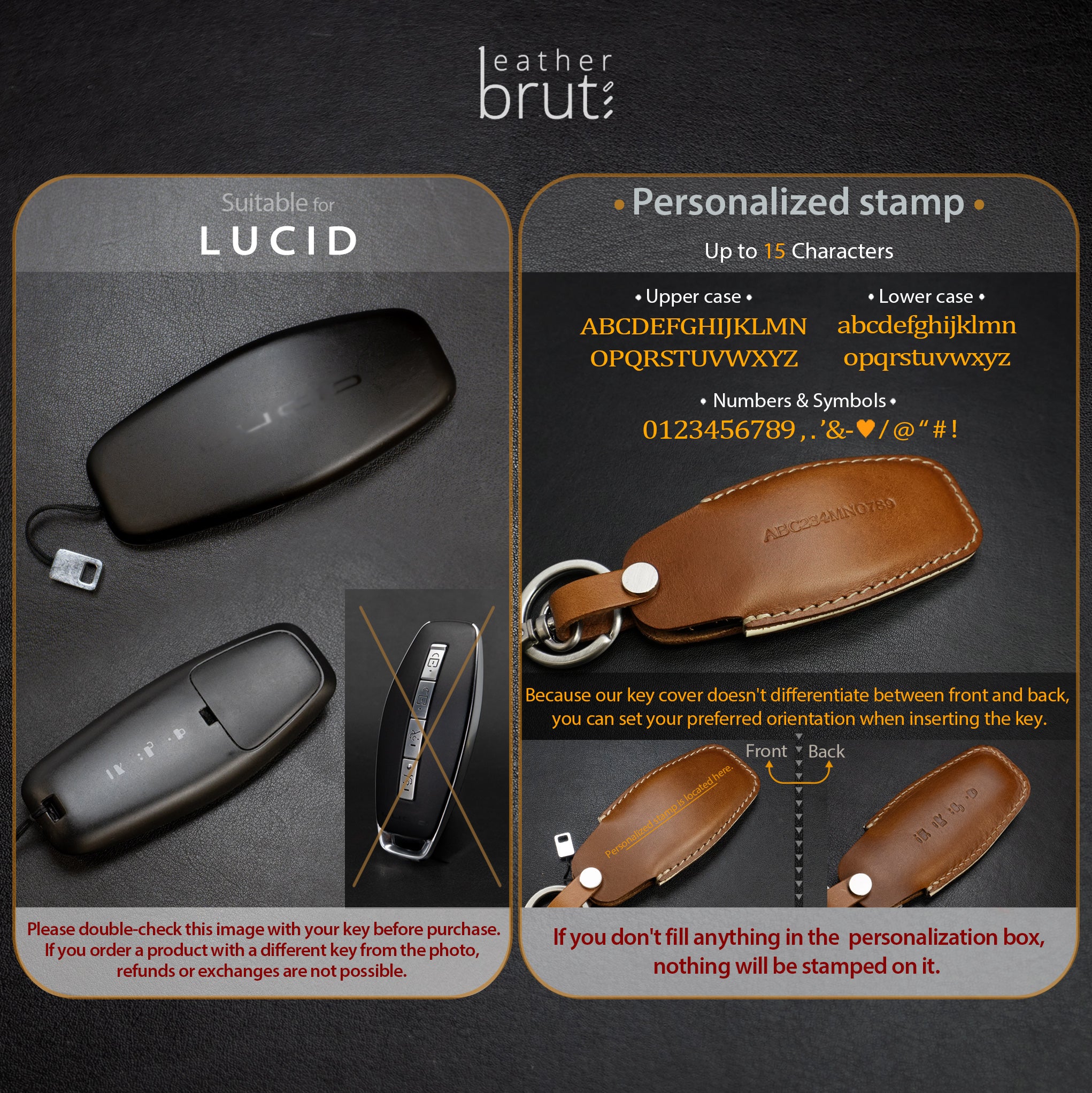 Key Fob Cover for Lucid [1] - Handcrafted in USA