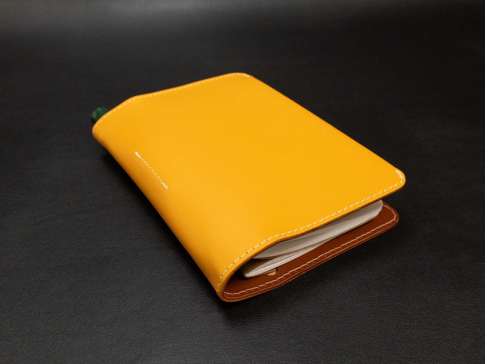 Pocket-Sized Notebook Cover - Yellow/Brown