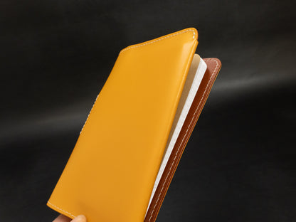 Pocket-Sized Notebook Cover - Yellow/Brown