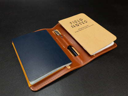 Pocket-Sized Notebook Cover - Yellow/Brown