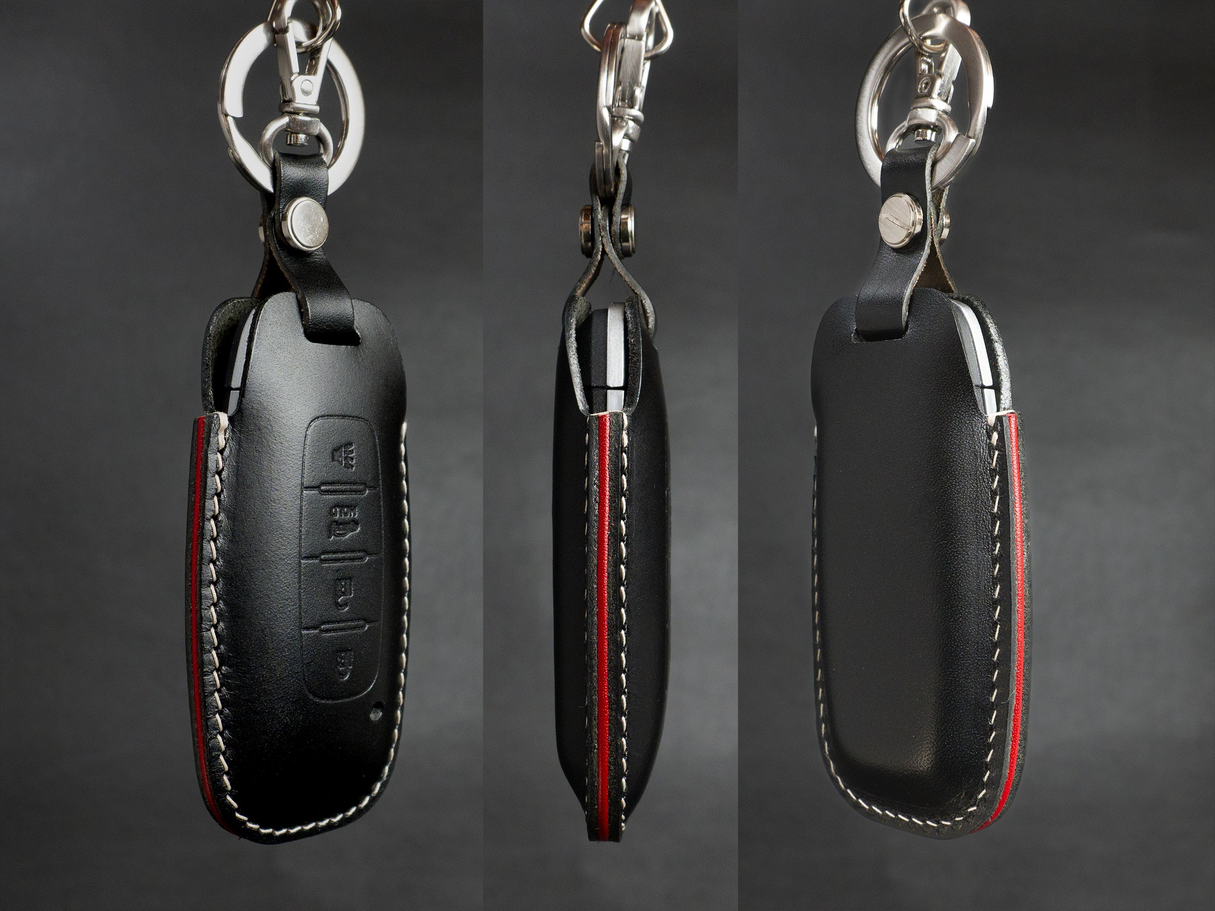 Nissan [2] Key Fob Case - Premium Italian Veg-Tanned Leather - Handcrafted in USA