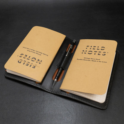 Pocket-Sized Notebook Cover - Brown/Black