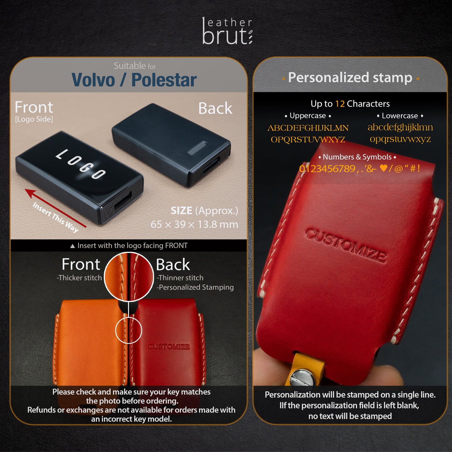 Key Fob Cover for Polestar 4 / Volvo EX30 Key Tag