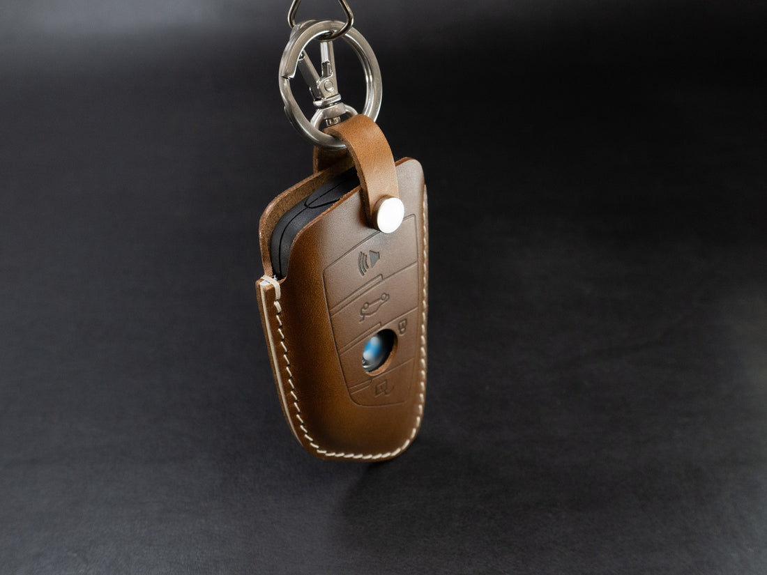 Leather Key Case for BMW [05] Series  - Bigger Blade Shape