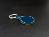 Keychain [BW] - Italian Veg-Tanned Leather - Handcrafted in USA - Personalized Stamp