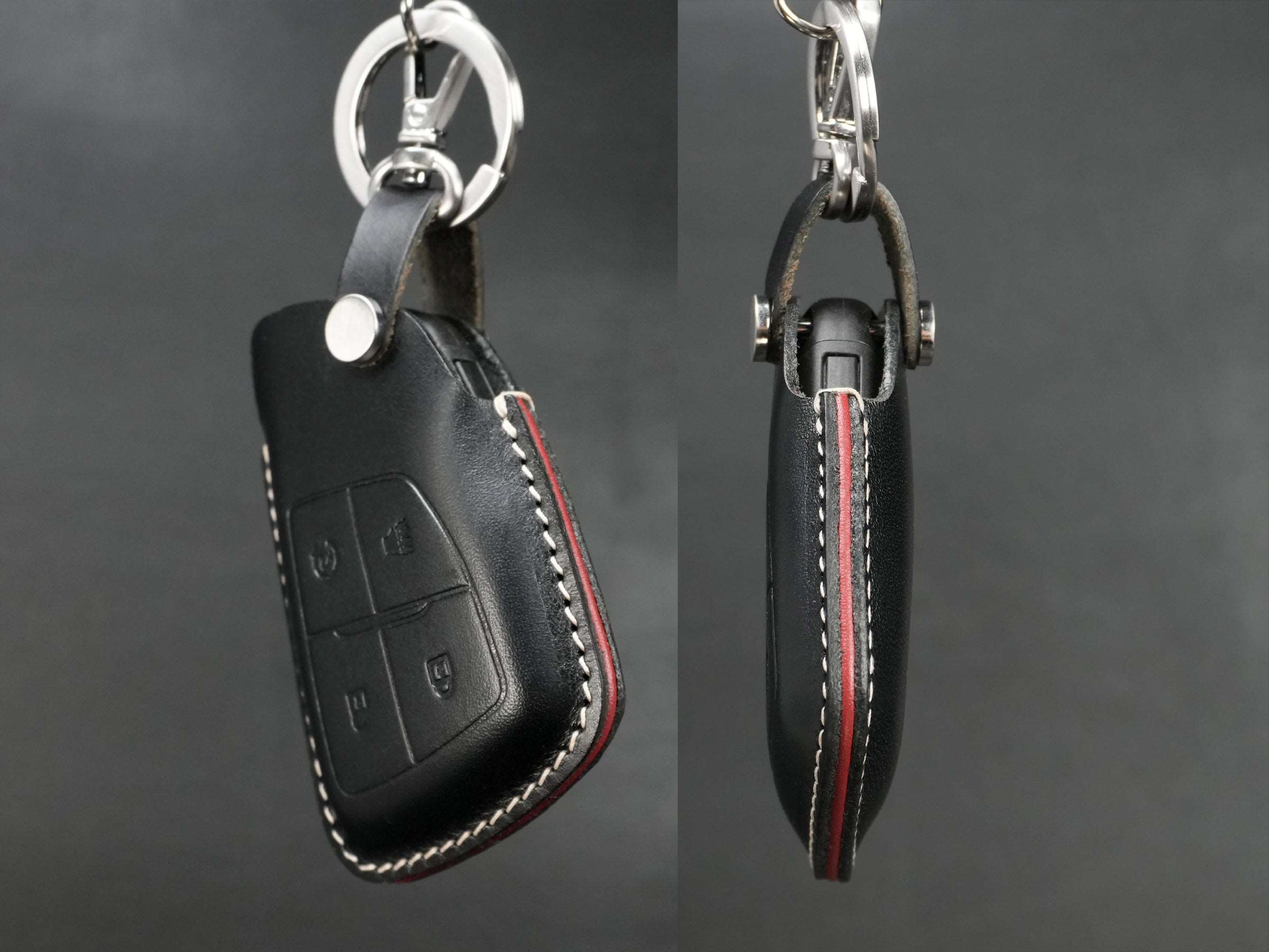 Chevrolet GMC [4] Series Key Fob Case - 3/4 Buttons - Tahoe Suburban Yukon Silverado Sierra Canyon Colorado- Handcrafted in USA