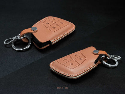 Chevrolet GMC [4] Series Key Fob Case - 3/4 Buttons - Tahoe Suburban Yukon Silverado Sierra Canyon Colorado- Handcrafted in USA