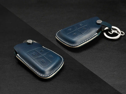 Chevrolet GMC [4] Series Key Fob Case - 3/4 Buttons - Tahoe Suburban Yukon Silverado Sierra Canyon Colorado- Handcrafted in USA