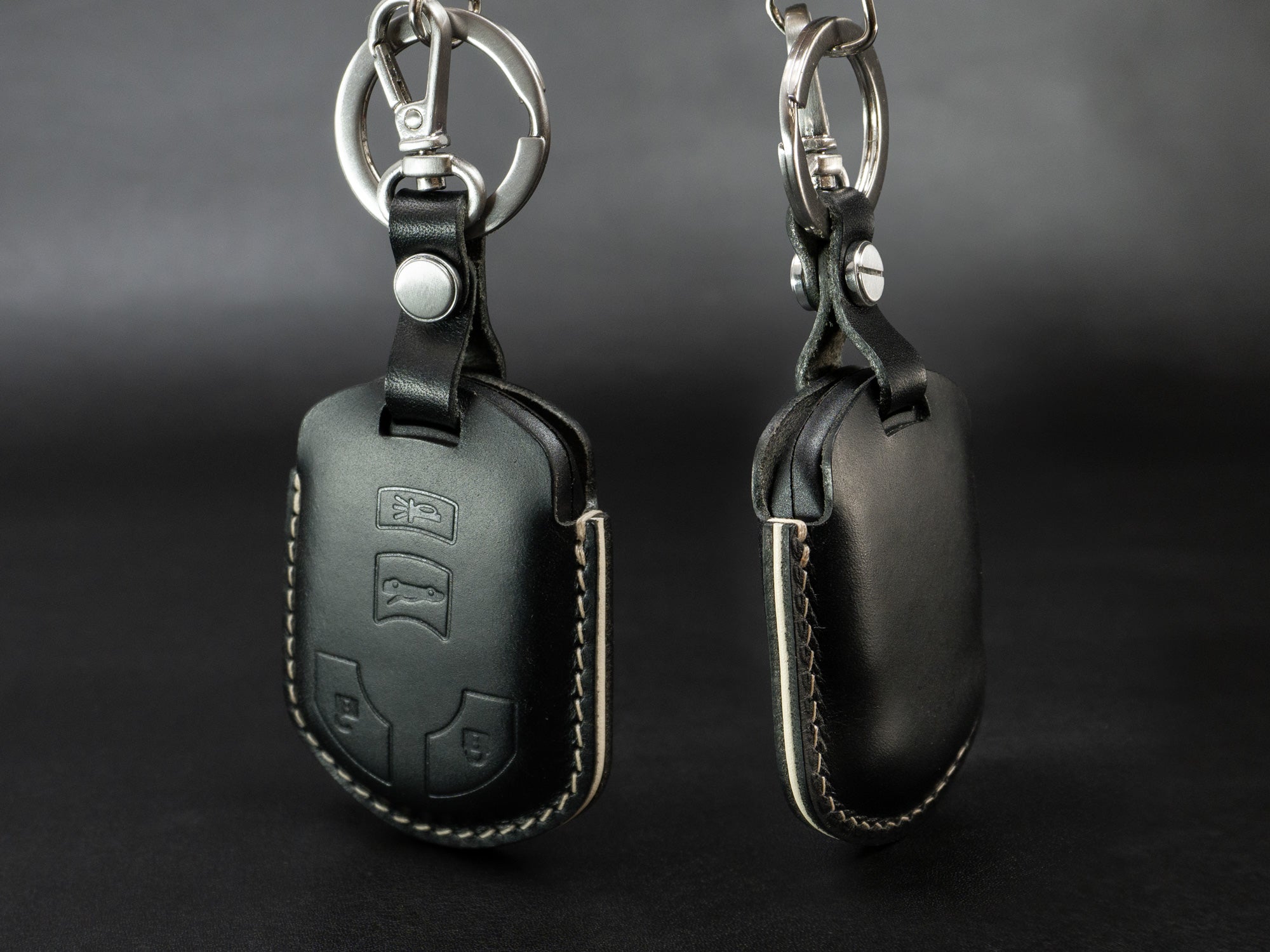 Chevy Corvette Series [2] Key Fob Leather Case - Italian Veg-Tanned Leather - Handcrafted in USA