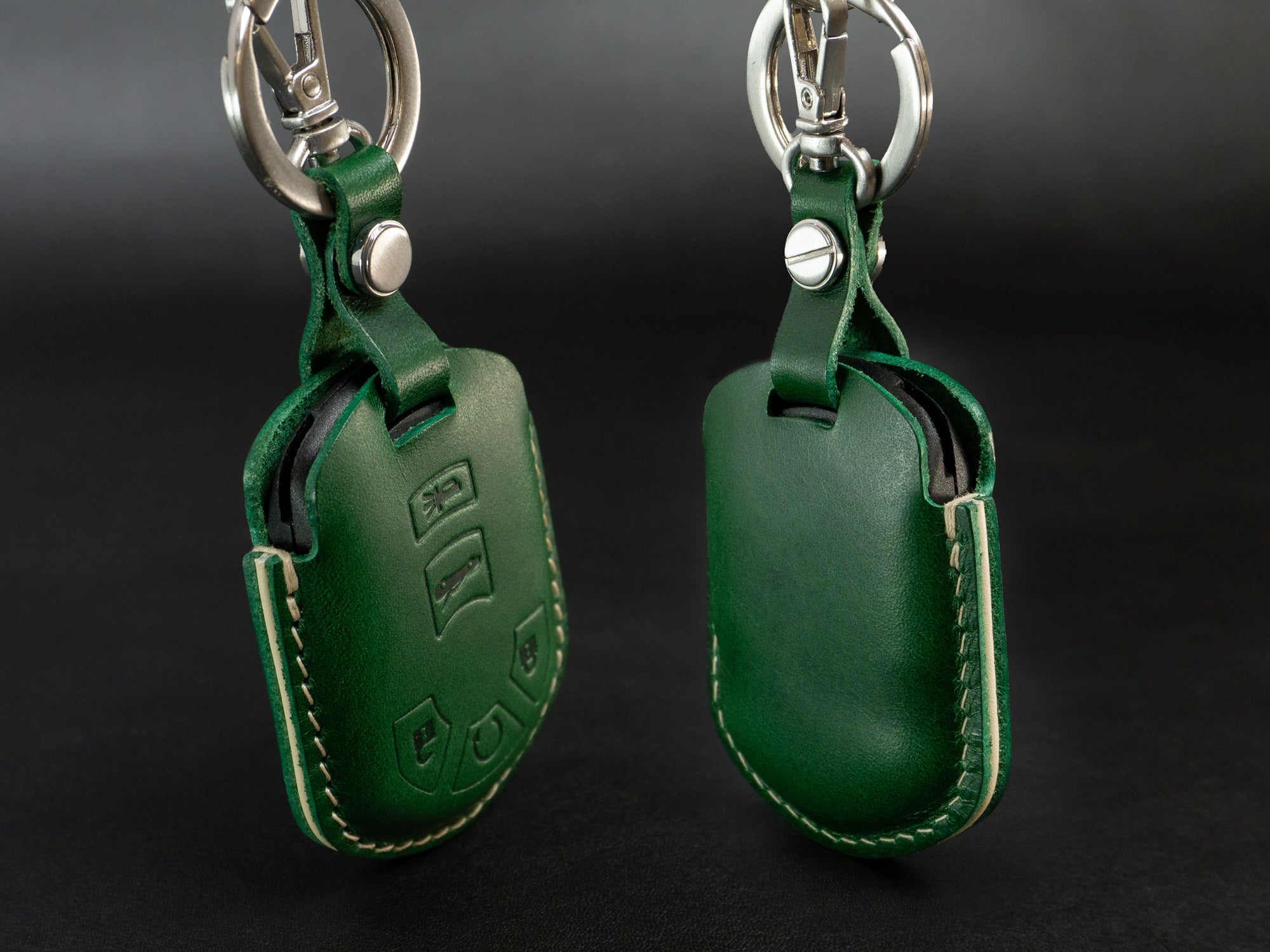 Chevy Corvette Series [2] Key Fob Leather Case - Italian Veg-Tanned Leather - Handcrafted in USA