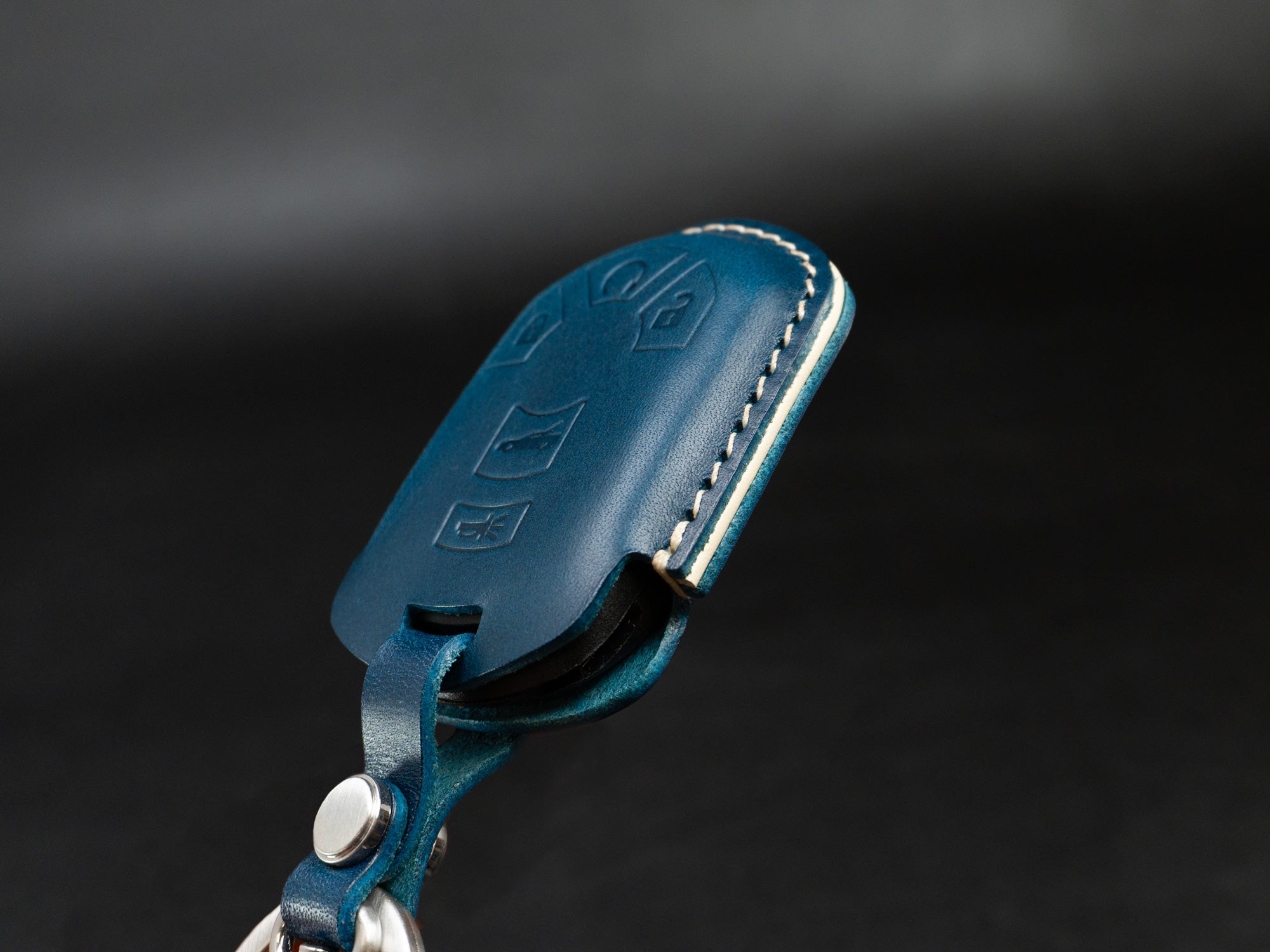 Chevy Corvette Series [2] Key Fob Leather Case - Italian Veg-Tanned Leather - Handcrafted in USA