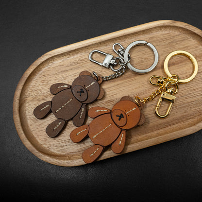 Gomil - Leather Bear Charm – Handcrafted Keychain &amp; Bag Charm