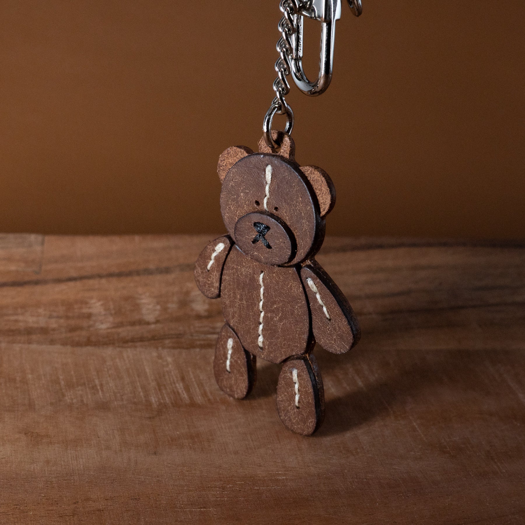Gomil - Leather Bear Charm – Handcrafted Keychain &amp; Bag Charm