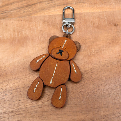 Gomil - Leather Bear Charm – Handcrafted Keychain &amp; Bag Charm
