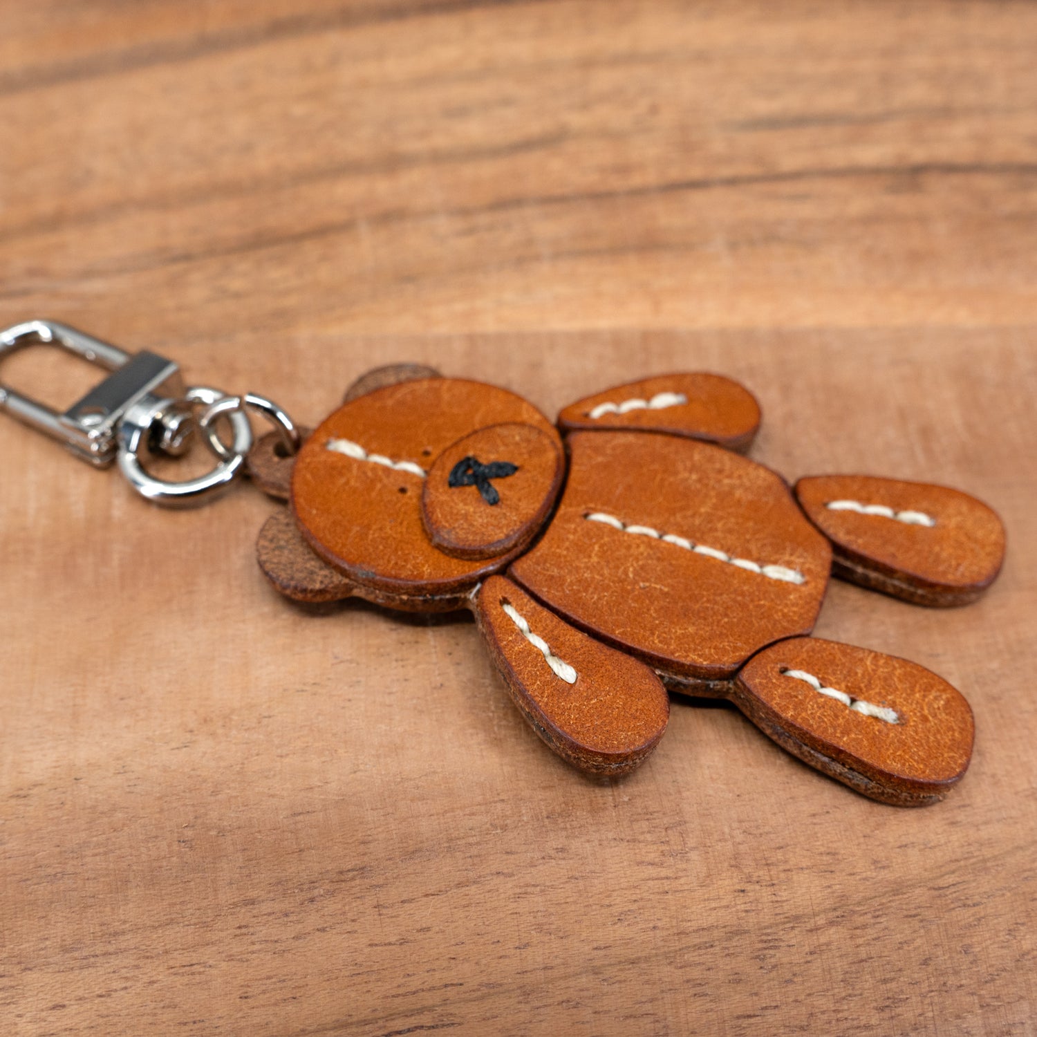 Gomil - Leather Bear Charm – Handcrafted Keychain &amp; Bag Charm
