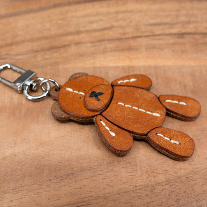Gomil - Leather Bear Charm – Handcrafted Keychain &amp; Bag Charm
