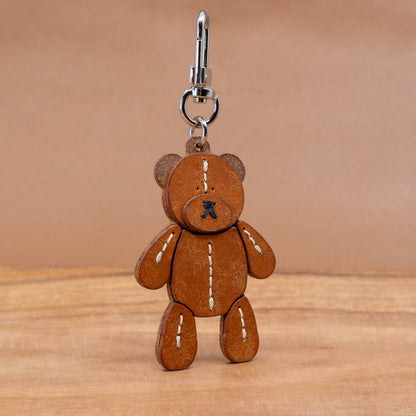 Gomil - Leather Bear Charm – Handcrafted Keychain &amp; Bag Charm
