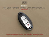 Infiniti Series [01-3B] Key Case  EX35 FX35 FX45 FX50 G25 Leather Brut Key Case, Car Key Accessories New Car Gift