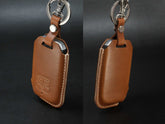 KIA [4-CV] Key Fob Cover - Carnival - Handcrafted in USA - Italian Veg-Tanned Leather