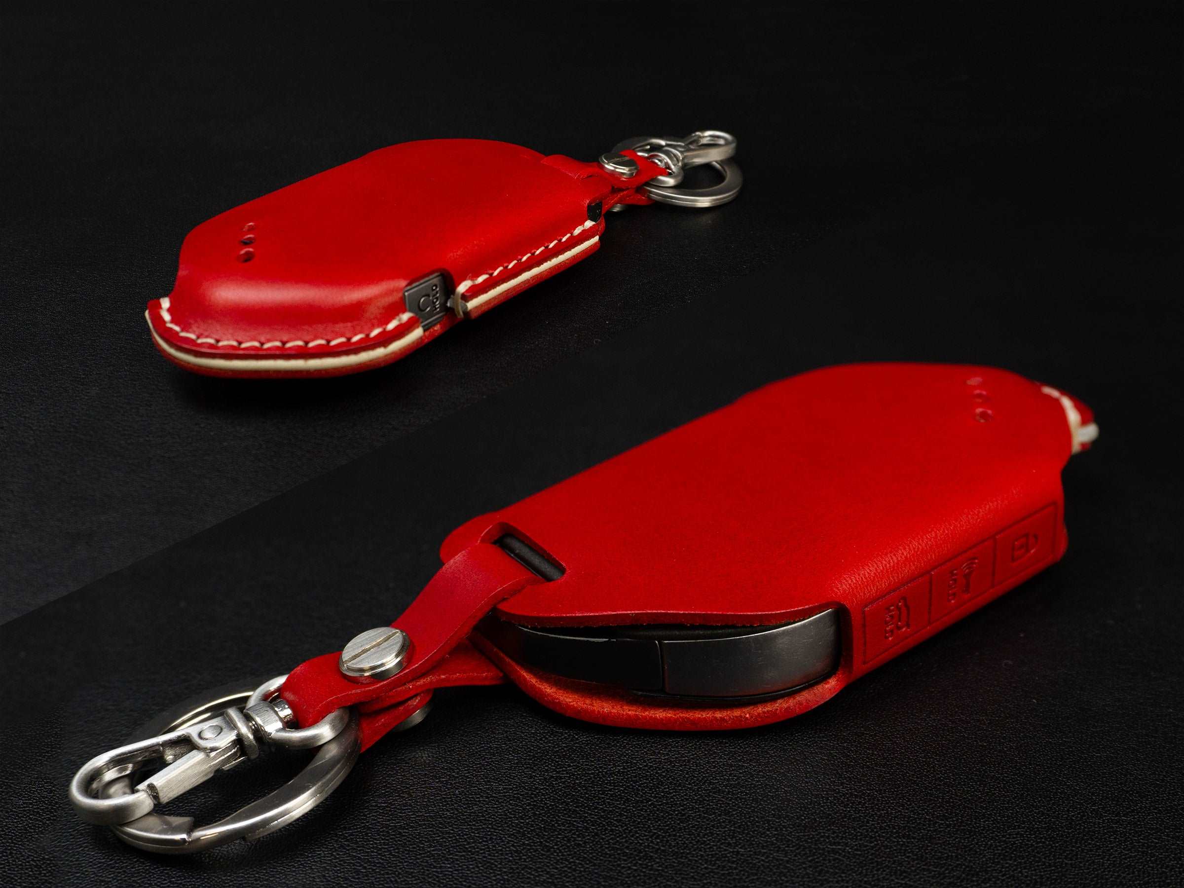 KIA [5] Key Fob Cover - Telluride - Handcrafted in USA - Italian Veg-Tanned Leather