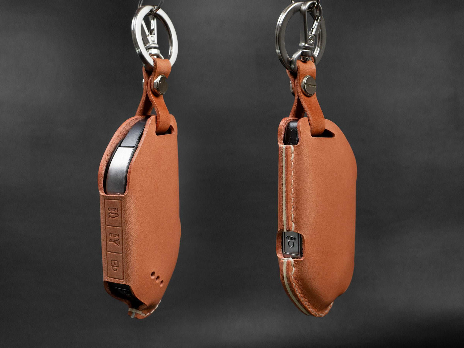 KIA [5] Key Fob Cover - Telluride - Handcrafted in USA - Italian Veg-Tanned Leather