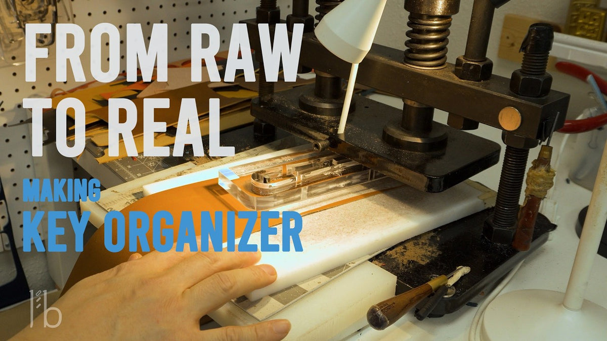 Load video: A Quiet Craft: Making a Leather Key Organizer