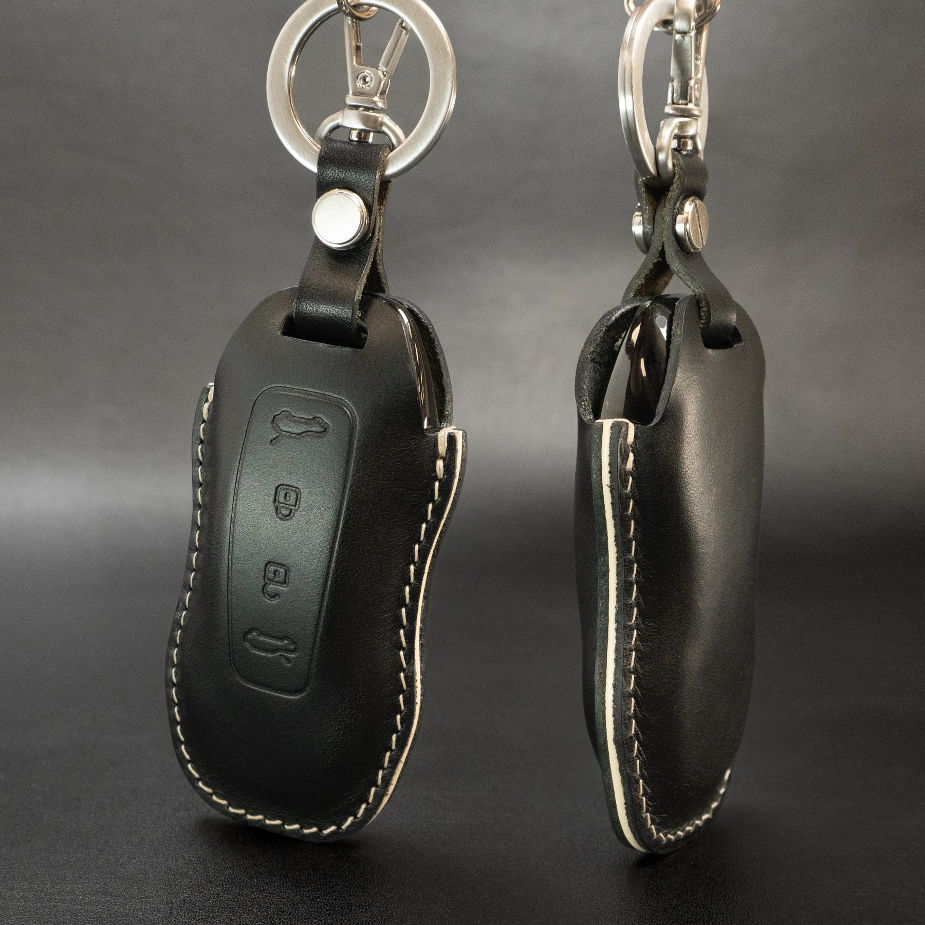 Leather Key Fob Cover for Porsche [04] Macan EV