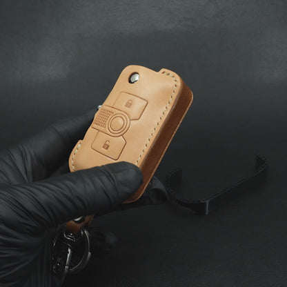 INEOS Grenadier Leather Key Case - Natural/Brown