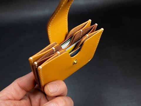 Leather Accordion Card Wallet - Premium Italian Veg-Tanned