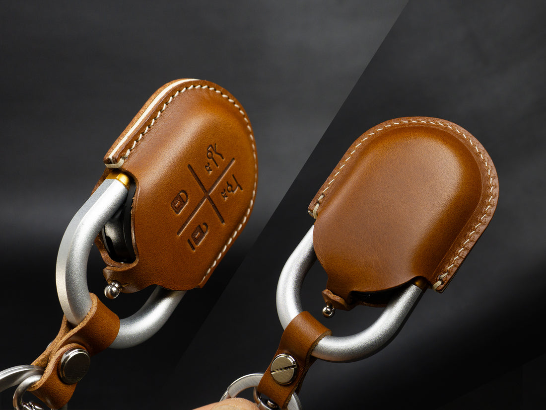 Rivian Series [1] Key Fob Cover - R1S R1T - Premium Veg-Tanned Leather - Handcrafted in USA
