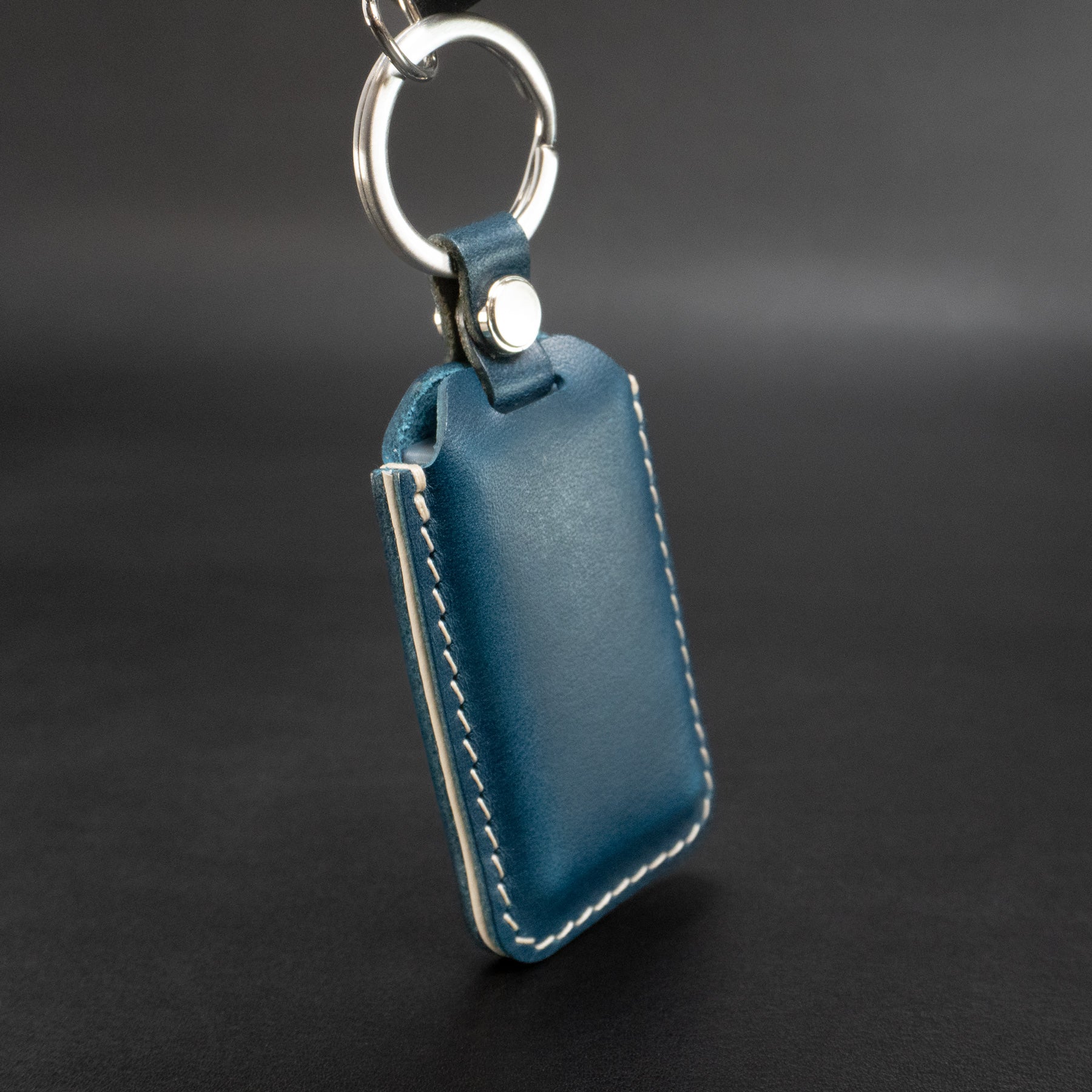 Polaris Snowmobile Blue Star Medallion Leather Keychain – Reproduction, 026 Style