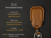 Hyundai [1-5] Key fob Cover - Palisade - Italian Veg-Tanned Leather - 5 buttons