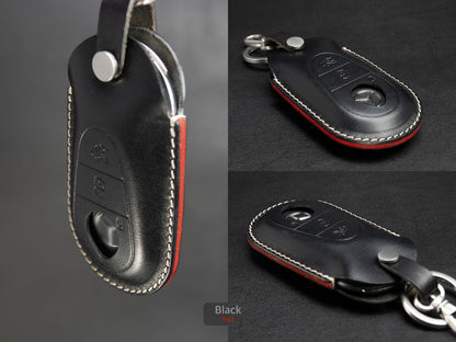 Mercedes Benz Series [3V2] Leather Key Fob Cover - Leather Brut - Handcrafted in USA