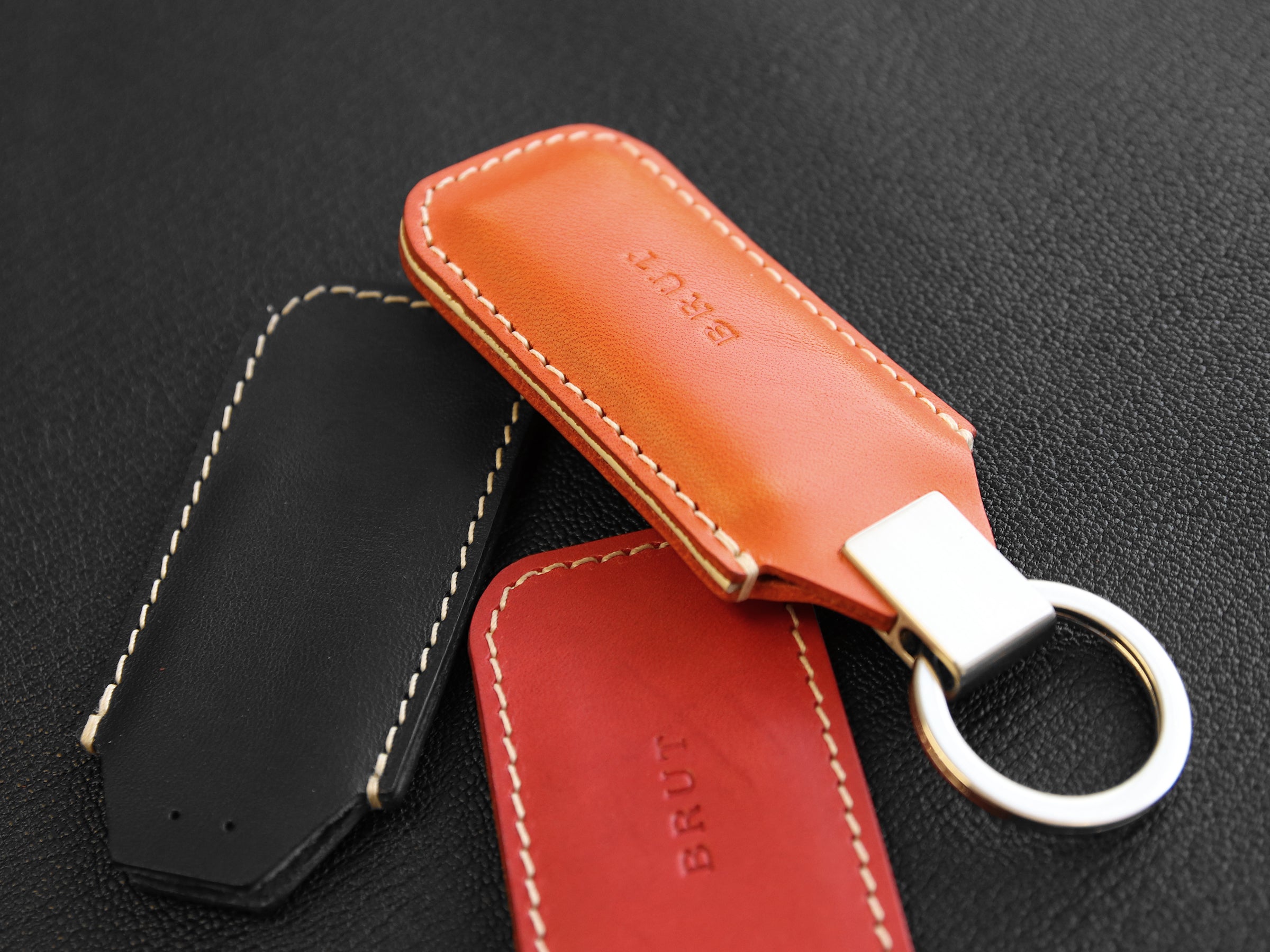 Handmade Leather Volvo/polestar Car Key Case.leather Car Key 