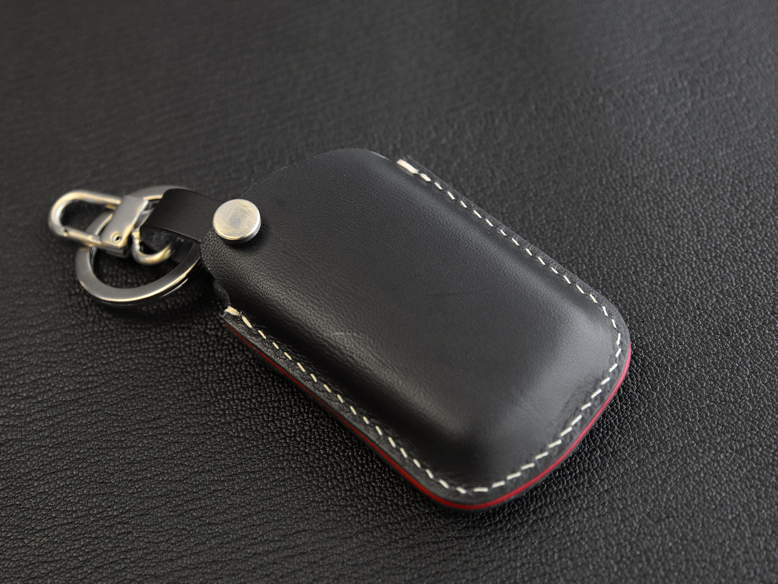 Toyota Series [2] Leather Key Case for - Camry / Highlander / RAV4 / Avalon, 4 Buttons Cover -Italian Leather