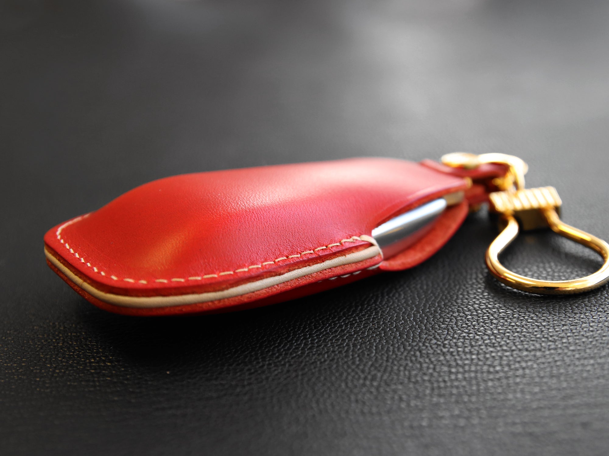 Mercedes Benz [2-3] Key Fob Leather Cover - E Class, S Class, W213, etc - Italian Veg-Tanned Leather