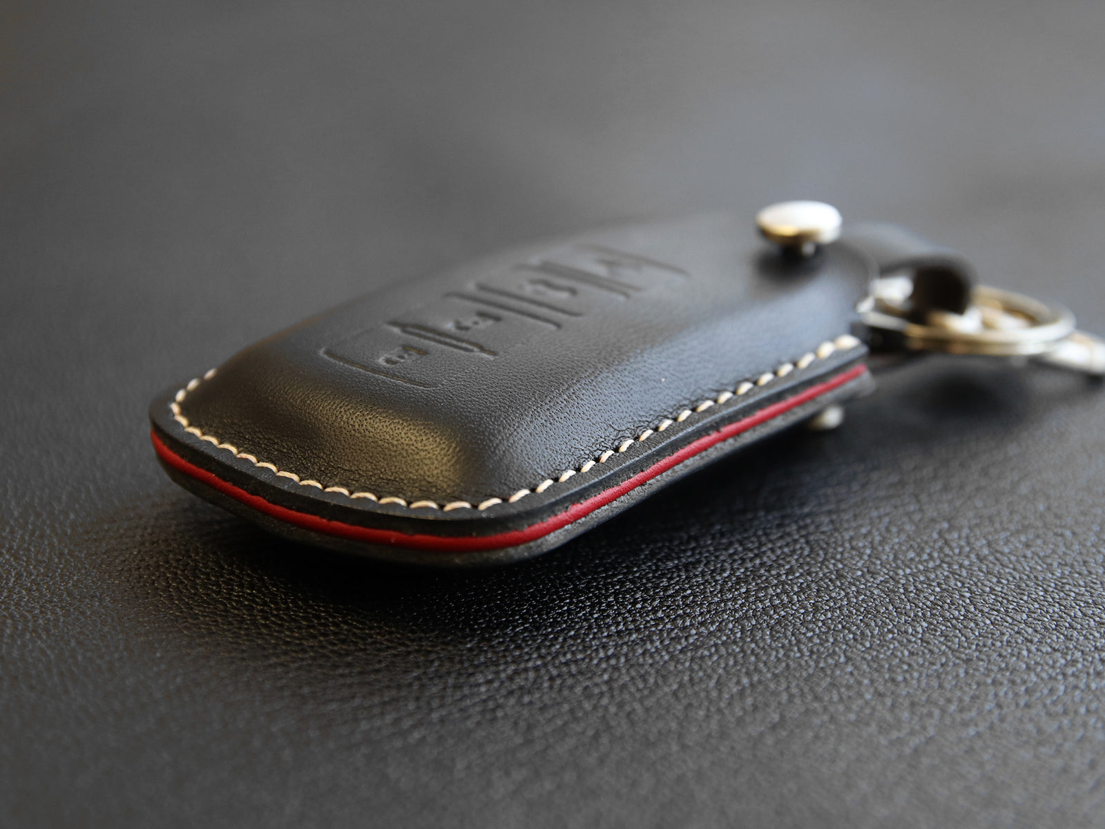 Toyota Series [2] Leather Key Case for - Camry / Highlander / RAV4 / Avalon, 4 Buttons Cover -Italian Leather
