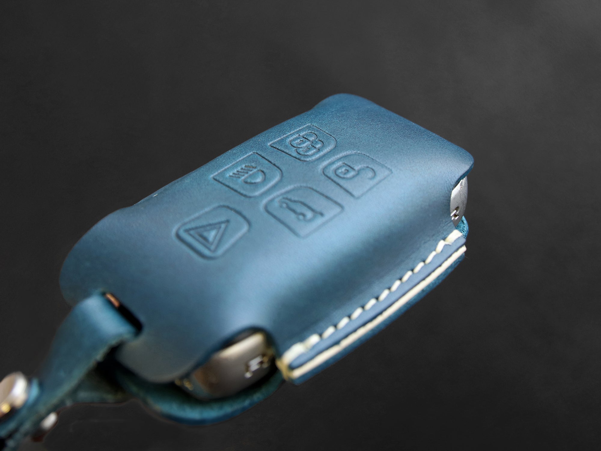 Land Rover Series [3] Leather Key Fob Cover - Range Rover Sport, Discovery 4 - Italian Veg-Tanned Leather