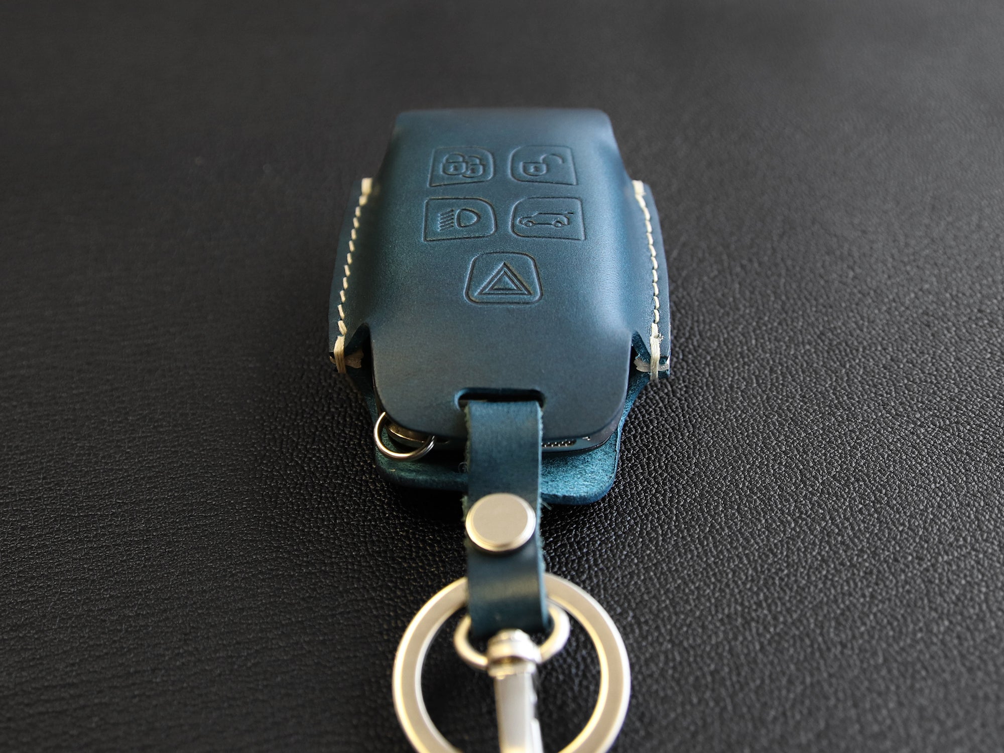 Land Rover Series [3] Leather Key Fob Cover - Range Rover Sport, Discovery 4 - Italian Veg-Tanned Leather