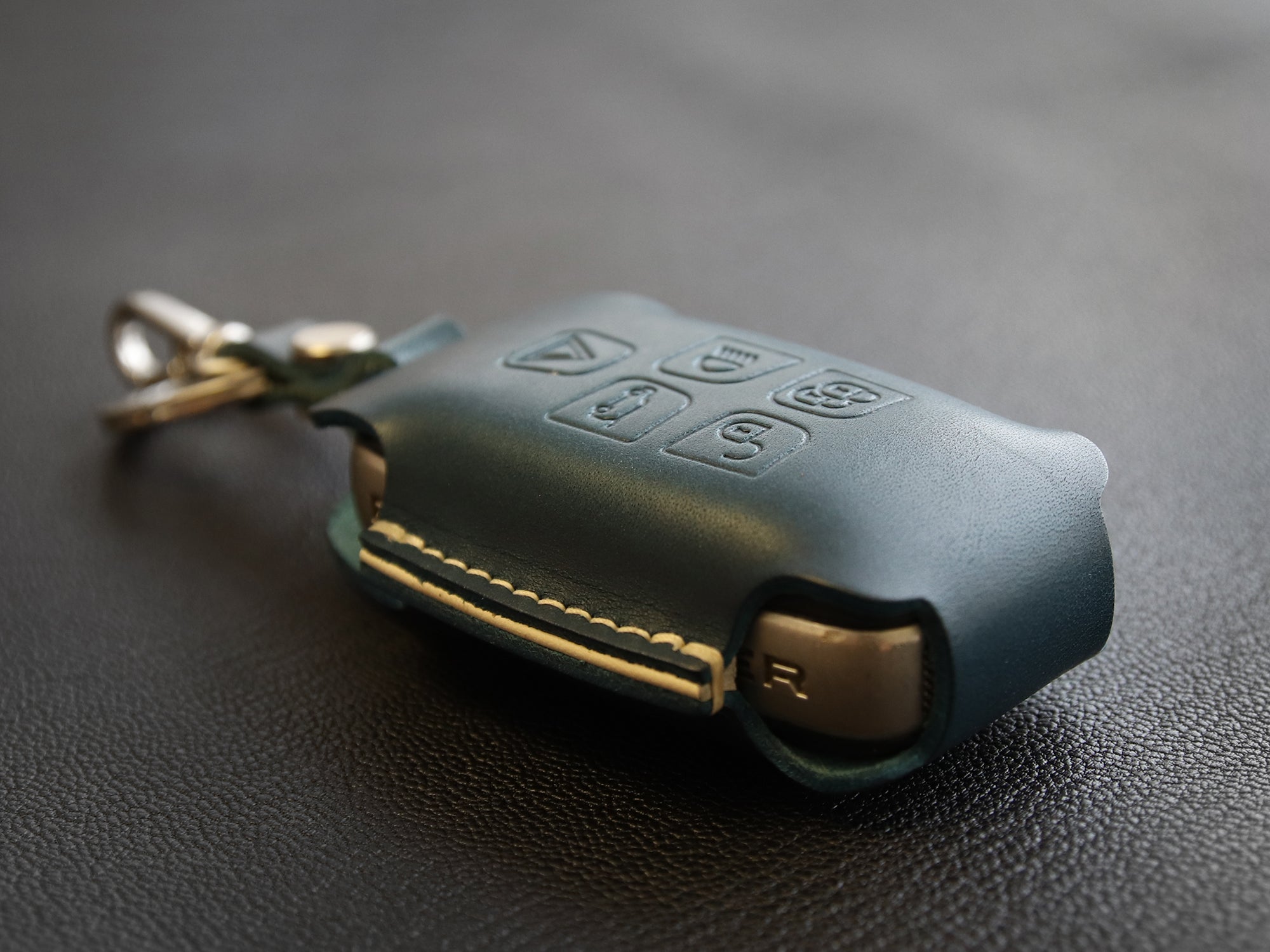Land Rover Series [3] Leather Key Fob Cover - Range Rover Sport, Discovery 4 - Italian Veg-Tanned Leather