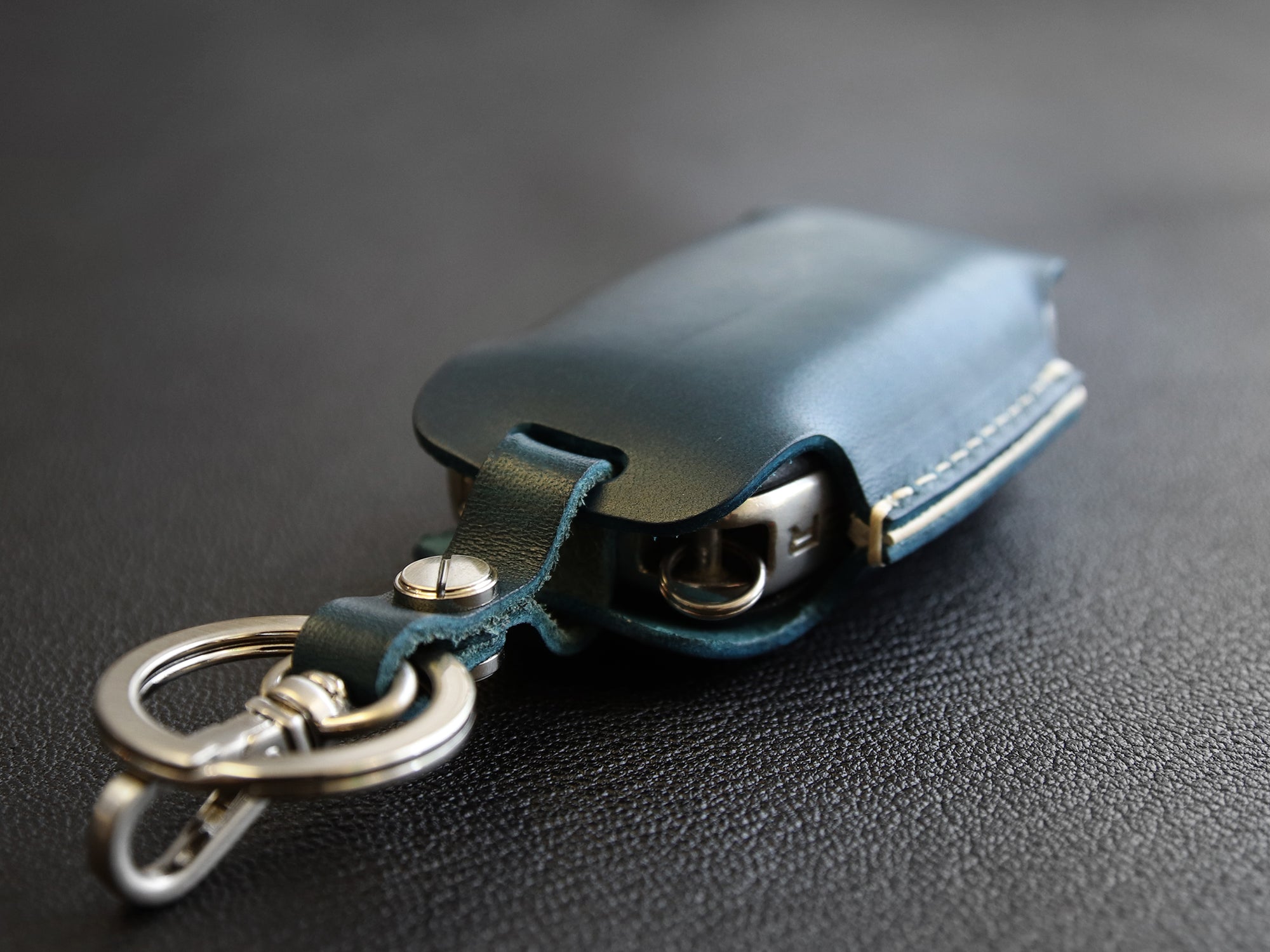 Land Rover Series [3] Leather Key Fob Cover - Range Rover Sport, Discovery 4 - Italian Veg-Tanned Leather