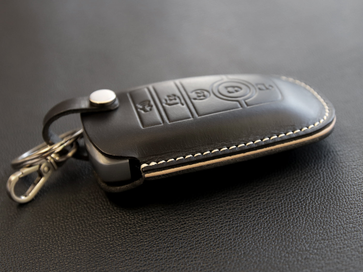Ford Series [2] Key Case Leather Key Fob Cover Bronco Fusion Edge Mustang Leather Car Accessory Personalized Stamp Handcrafted in USA