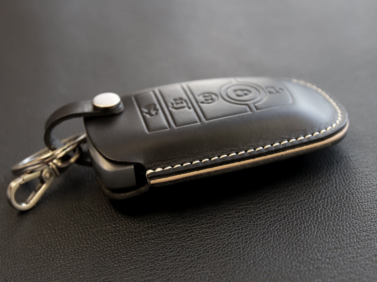 Ford Series [2] Key Case Leather Key Fob Cover Bronco Fusion Edge Mustang Leather Car Accessory Personalized Stamp Handcrafted in USA