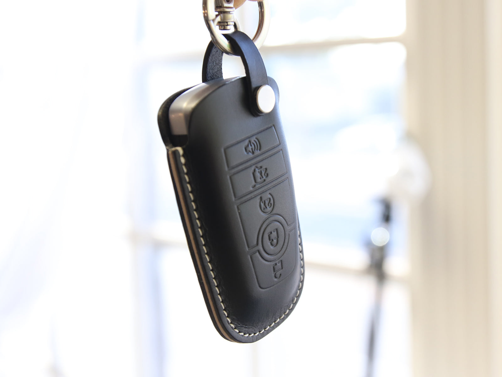 Ford Series [2] Key Case Leather Key Fob Cover Bronco Fusion Edge Mustang Leather Car Accessory Personalized Stamp Handcrafted in USA
