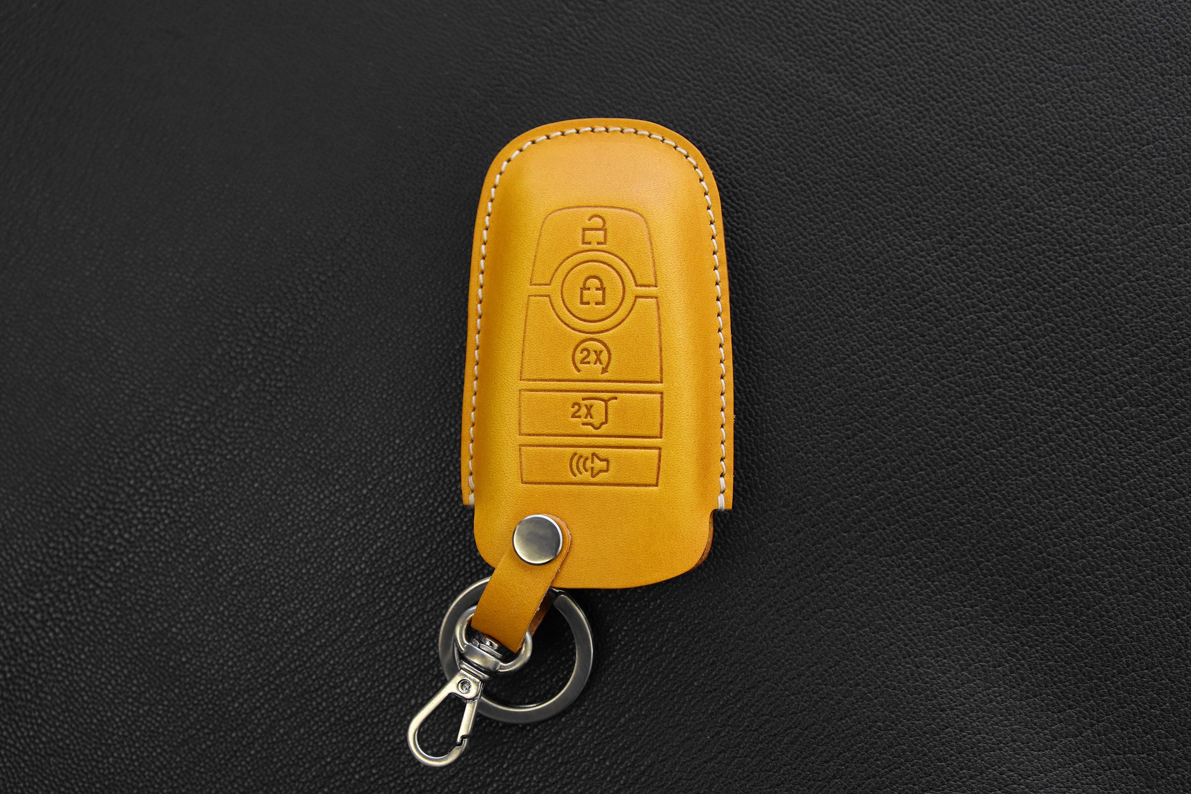  Key Fob Cover Case for Ford Soft TPU Key Holder Full Coverage Car  Key Protector with Leather Keychain Lanyard for Ford Explorer Mustang  Fusion Escape F150 F250 F350 F450 F550 Edge