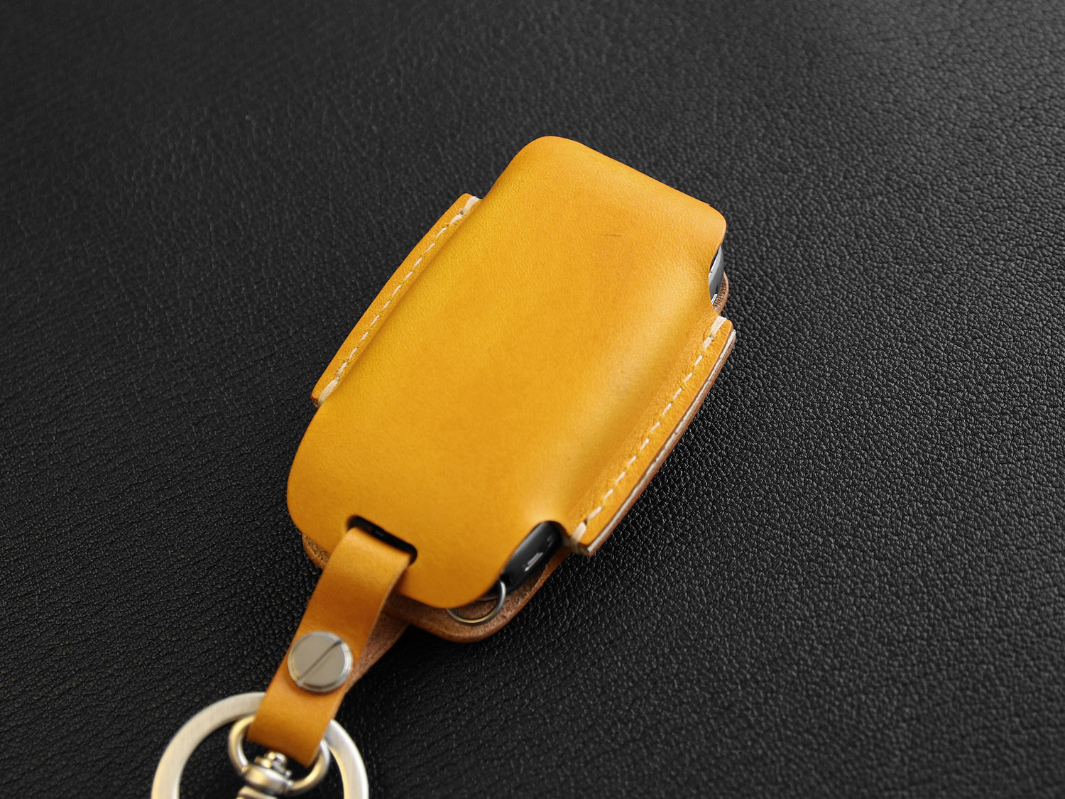 Land Rover Series [3] Leather Key Fob Cover - Range Rover Sport, Discovery 4 - Italian Veg-Tanned Leather