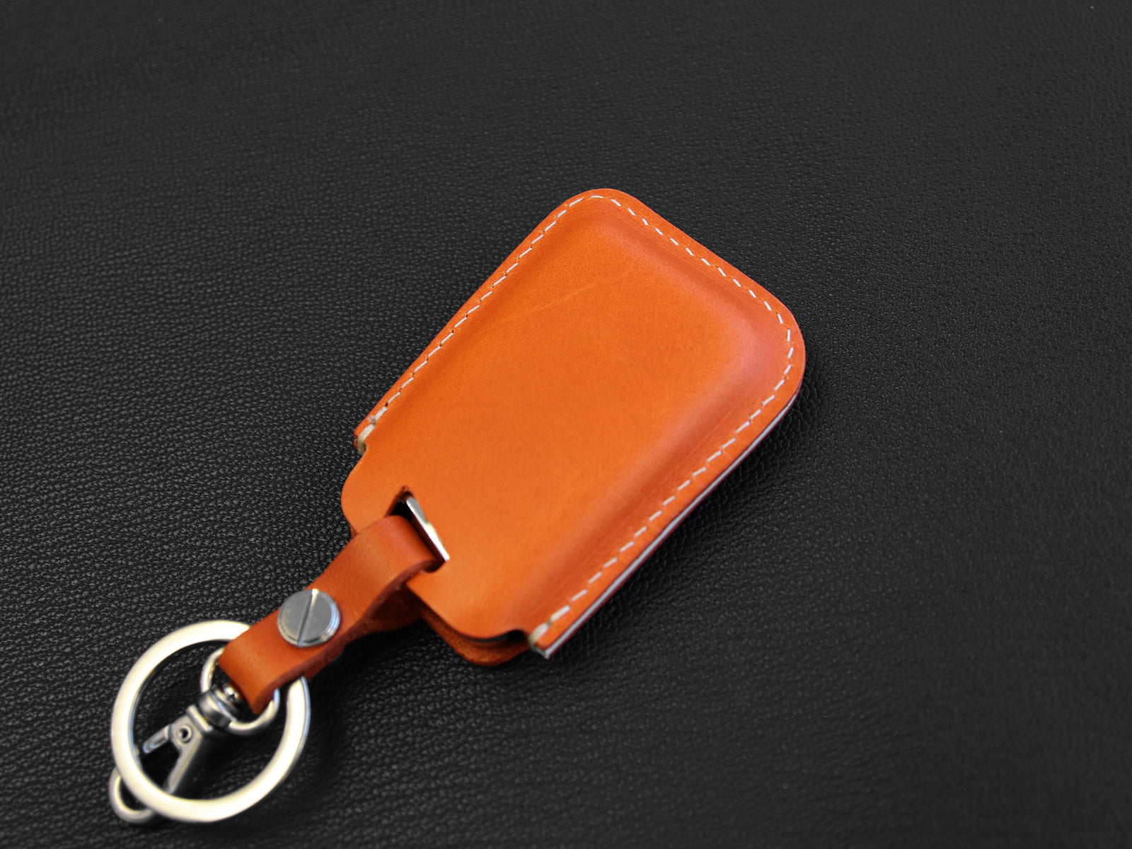 Volkswagen [2A-4] Leather Key Case - Tiguan, Passat, Jetta / Skoda Superb, A7  - 4 Buttons - Italian Leather