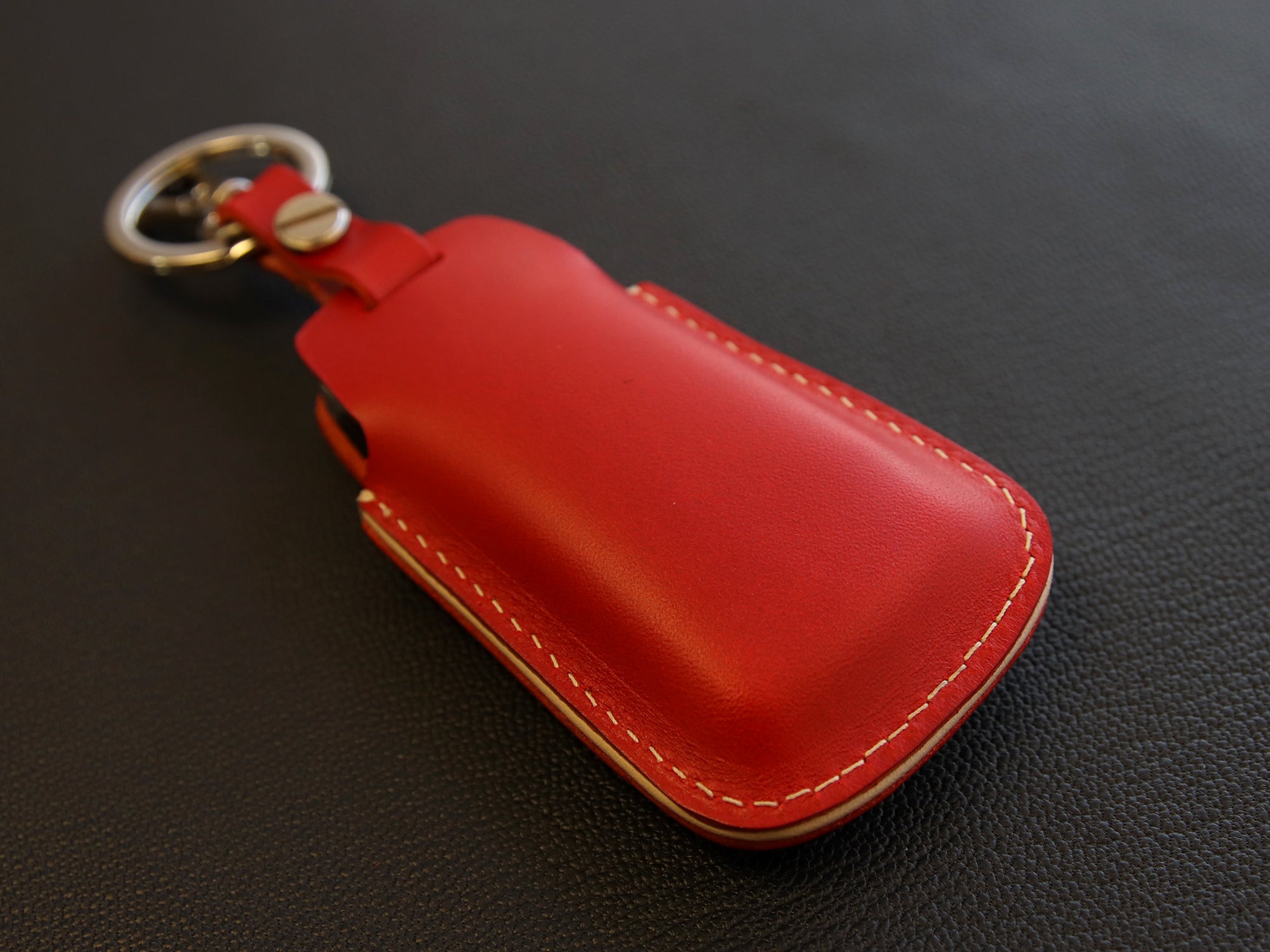 Audi Series [2] Key Fob Leather Case Fits A4 Q7 Q5 TT A3 A6 SQ5 R8 S5 4 Buttons