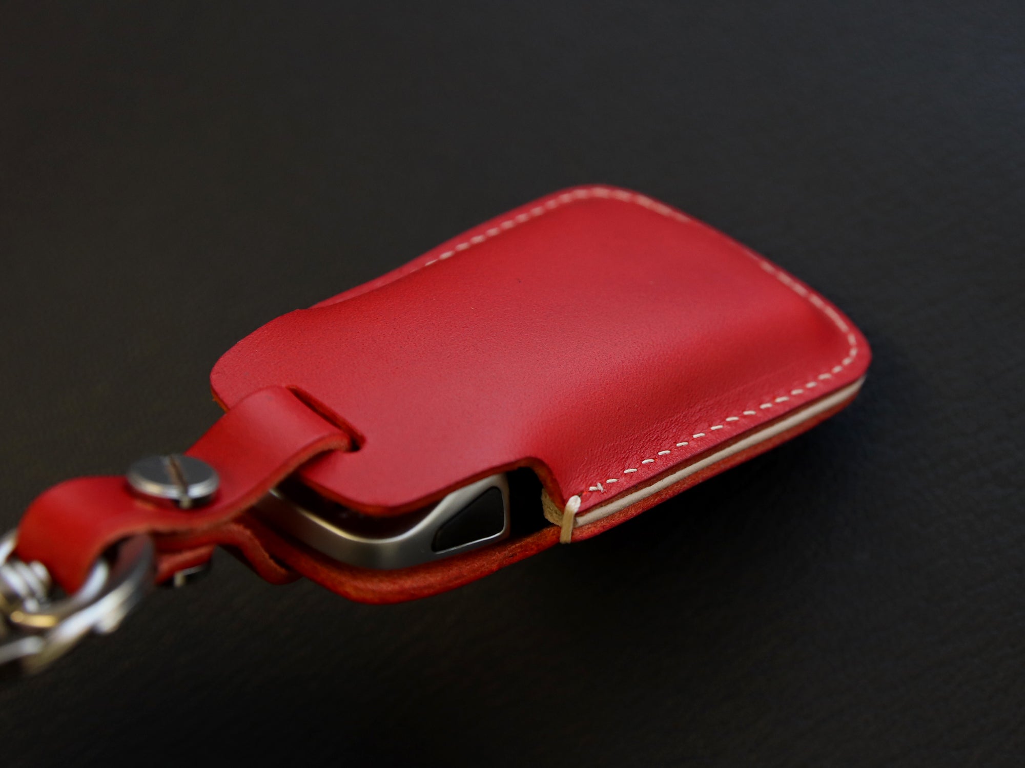 Audi Series [2] Key Fob Leather Case Fits A4 Q7 Q5 TT A3 A6 SQ5 R8 S5 4 Buttons