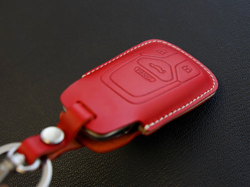 Leder Autoschlüsseletui für Audi A1 A3 A4 A5 A6 A7 A8 Q5 Q7 R8 S5 S7 Q5 RS  Smart Remote Fob Cover Schutz Keyless Jacke Tasche günstig kaufen — Preis,  kostenloser Versand